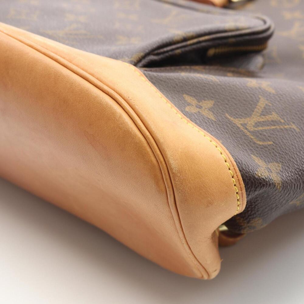 LOUIS VUITTON Authentic Brown Monogram Leather Backpack - Picture 8 of 10